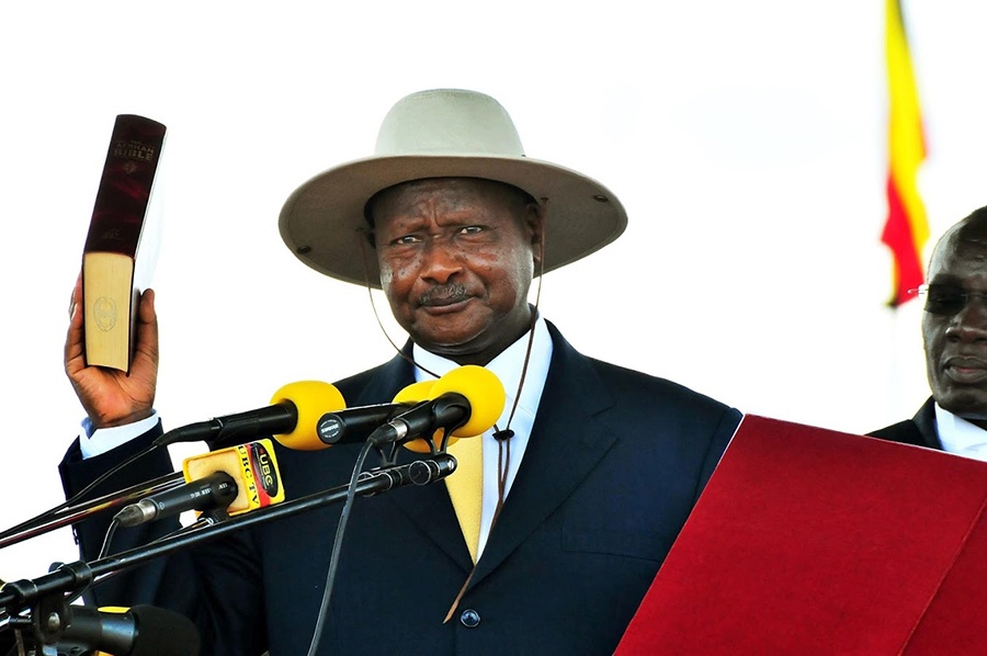 President Museveni swearing in 2016